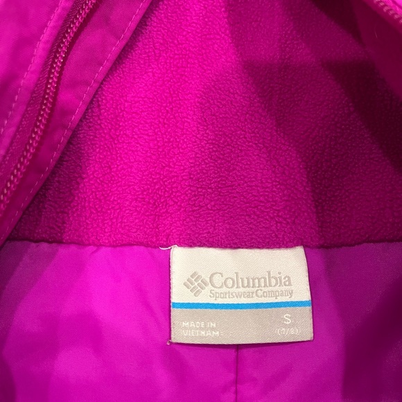 Columbia Youth Small 7/8 Pink Ski Snow Bib Overalls Snow Pant Winter - Picture 5 of 6